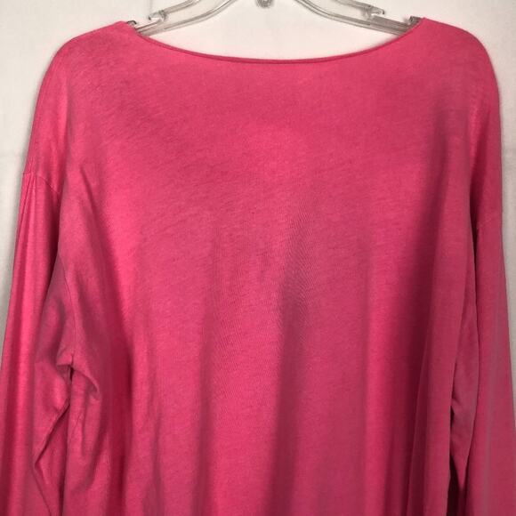 PINK Long Sleeve Pink Oversized Top - Picture 7 of 10